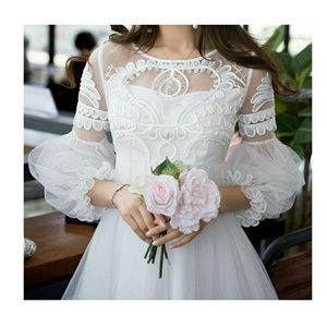 White Tulle Dress